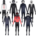 Miniatyrbild 1 av 3: Skibidi Toilet Cosplay Costume Speaker Man Camcorder Man Tv Man Cosplay Skibidi Toilet Costume Game Clothing Suit Mask Kid Adult -a New TV man jumpsuit L