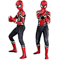 Miniatyrbild 1 av 2: Avengers Iron Spiderman Cosplay Kostym Fancy Dress Jumpsuit -a 170cm