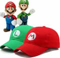 Super Mario Odyssey Luigi Cap Barn Cosplay-hatte til mænd Red Green