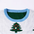 Miniatyrbilde 2 av 4: Mub - Bomullsstickad genser jul ny tegnet snømann elg rundhals bomull lin genser blue L
