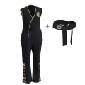 Miniatyrbild 1 av 3: Anime Game Kof Cosplay Costume Cobra Kai Val Armorr Karate Uniform -a 150 cm