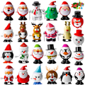 Miniatyrbillede 1 af 2: Xbi - Sød snoet urværk bobblehead gående legetøj julegaver Jultomte