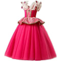 Pikkukuva 2 / 10: Elegantti Ruusunen Prinsessamekko naamiaisasu .4 pink 140