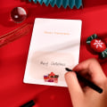Miniatyrbillede 6 af 11: Mub- julehilsenkort bronzering engelsk ins vind julehilsenkort juleaften diy Jultomte