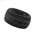 Miniatyrbilde 1 av 5: Mub - Hårpynt i vinterfleece, strikkede pannebånd i ull for høst og vinter for å holde varmen Dark gray