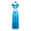 Pikkukuva 2 / 2: Aladdin Jasmine Prinsessa Puku Pukeutua Karnevaalit Halloween Cosplay Rekvisiitat Aikuiset Asut -a Dark Blue M