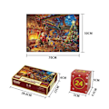 Pikkukuva 6 / 6: Xbi - Uusi Joulupukki Puzzle 1008 Palaa Countdown 24 Osastoa Pieni Laatikko