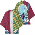 Miniatyrbild 6 av 7: Mub- 20 Styles Demon Slayer: Kimetsu no Yaiba Cosplay 3D Printing Haori Anime Kimono Cloak Anime Cartoon Clothing 1 XL