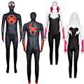 Pikkukuva 2 / 7: Mub- Halloween-juhlapeliasu Parallel Universe 2 Spider-Man Gwen aikuisen lapsen haalari elokuva- ja televisioasu Children's Negative Space Suit 2 XL