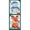 Miniatyrbillede 2 af 2: Mub- Jul barn jul byggsten legetøj gaver Christmas snowman