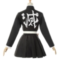 Pikkukuva 5 / 5: Aikuiset lapset Demon Slayer Kimetsu No Yaiba Anime Kimono Kanroji Mitsuri Cosplay-asu Halloween-vaatteet . child size 110cm Kimetsu Suit and wig