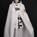 Miniatyrbild 2 av 4: Hyakuya Mikaela Cosplay Kostym Outfit eraph Of The End Vampire Reign Kostym Uniform Vit Med Peruk Halloween -a Wig S