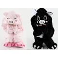 Miniatyrbild 5 av 9: Fancy Cosplay Kostym Onesie Pyjamas Vuxen Nattkläder Pink Pig M