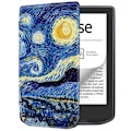 Pikkukuva 2 / 5: PocketBook Verse Pro -nahkakotelo E-lukulaitteen suojus automaattisella lepo/herätystoiminnolla – Aika matkustaa Multicolor Starry Sky