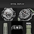 Miniatyrbillede 3 af 5: Smael 1545 LED Dual Display Herre Sportsur Elektronisk Quartz 3