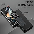 Miniatyrbild 3 av 5: För Samsung Galaxy Z Fold5 5G Läder PC Fodral Stötsäkert Ställ Telefonskal Multicolor Style A