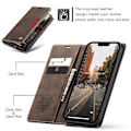 Miniatyrbild 5 av 5: CASEME 013-serien för iPhone 15 Plus PU Läder Telefonfodral Vikbart Ställ Plånboksfodral Multicolor Style C