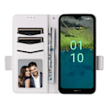 Miniatyrbillede 2 af 5: Anti-ridse telefoncover til Nokia C110 Litchi Tekstur PU Læder Wallet Stand Cover Multicolor Style A