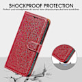 Miniatyrbillede 4 af 5: Til Nothing Phone (3a) Pro Etui Wallet RFID-blokering Litchi Tekstur Læder Telefon Cover Multicolor Red