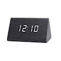 Miniatyrbild 1 av 5: Digital trä USB LED Nattljus Väckarklocka Termometer Display Timepiece Kurogi White