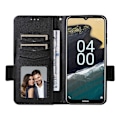 Pikkukuva 2 / 5: Nokia G310 PU-nahkainen puhelinkotelo lompakolla, jalustalla ja sormenjälkiä hylkivällä suojalla Multicolor Style F
