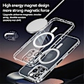 Pikkukuva 4 / 5: SULADA iPhone 16 Pro Max -kotelo sisäänrakennetulla linssisuojakalvolla, TPU+PC-puhelinkuori, MagSafe-yhteensopiva Multicolor Transparent