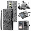 Miniatyrbillede 1 af 5: Til Samsung Galaxy A05s 4G Etui Telefon Cover Wallet PU Læder Stand Shell med Rem Multicolor Style A