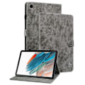 Miniatyrbillede 1 af 5: Lædercover til Samsung Galaxy Tab A9 med sødt tigerprint og justerbart stativ Multicolor Style C