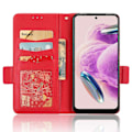 Pikkukuva 2 / 5: Nahkakotelo Xiaomi Redmi Note 12S 4G:lle, Taitettava jalusta puhelinlompakkokotelo Multicolor Style C