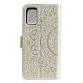 Miniatyrbillede 3 af 5: Præget Mandala Blomst Pung Læder Etui med Rem til Samsung Galaxy A52 4G/5G/A52s 5G Multicolor Style F