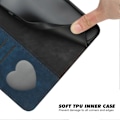 Miniatyrbillede 4 af 5: YX0020 Læder Wallet Folio Flip Telefon Cover til Samsung Galaxy A15 5G Multicolor Sapphire