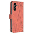Pikkukuva 5 / 5: BINFEN COLOR BF05 Samsung Galaxy A15 4G -kotelo, kuvioitu lompakkomallinen nahkainen puhelinkotelo Multicolor Style E