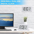 Miniatyrbild 4 av 5: 2xDigital väckarklocka,bordsklocka,batteridriven LCD elektronisk klocka Dekorationer för sovrumssats