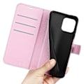 Pikkukuva 4 / 5: Puhelinlaukku jalustalla iPhone 15 Plus -puhelimelle, PU-nahkainen lompakkokotelo Multicolor Style C