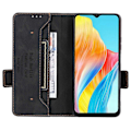 Pikkukuva 2 / 5: Oppo A38 4G/A18 4G Kotelo Pölytiivis PU Nahka Jalustalla Matkapuhelimen Suojakotelo Lompakko Multicolor Style E