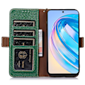 Miniatyrbild 2 av 5: För Huawei Nova Y91 4g/enjoy 60x Phone case Rfid Blocking Läder Litchi Texture Stand Cover Green