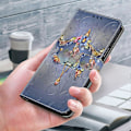 Miniatyrbillede 5 af 5: PU læder flip cover til iPhone 16 Plus med ståfunktion Multicolor Style G