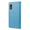 Miniatyrbillede 3 af 5: Læder Wallet Stand Case med sommerfugle- og blomsterprint til Samsung Galaxy Xcover 5
