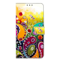 Pikkukuva 5 / 5: Xiaomi 15 -kotelo PU-nahkainen lompakkokotelo jalustalla Multicolor Colorful Flower
