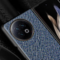 Pikkukuva 2 / 5: Vivo X Fold2 naarmuuntumisen estävä ristikkäiskuvioinen puhelinkotelo kumipinnoitettu PU-nahkapäällysteinen PC-takakansi Multicolor Style D