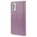 Miniatyrbild 3 av 5: För Samsung Galaxy A53 5G Fjäril Blomma Präglat Läder Ställ Plånboksfodral Mobilskal