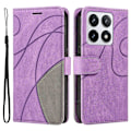 Pikkukuva 1 / 5: KT Leather Series-1 Xiaomi 14T Pro -puhelinnahkakotelo, värillinen, lompakkoteline Multicolor Style E