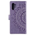 Miniatyrbillede 2 af 5: Præget Mandala Blomst Tegnebog Læder Etui med Rem til Samsung Galaxy A32 4G (EU Version) Multicolor Style H