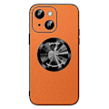 Miniatyrbild 1 av 2: SULADA Magnetiskt Skal för iPhone 15 Plus Mikrofiberläder+TPU Stöttåligt Skydd Multicolor Style C