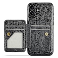 Pikkukuva 3 / 5: FIERRE SHANN 028 Tyyli iPhone 16 -kotelolle Magneettinen irrotettava korttipaikka Nahkainen takakansi Multicolor Style A