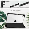 Miniatyrbillede 4 af 5: Klar taske i PU-læder med automatisk våge-/dvalefunktion og penholder til iPad Air 11 (2024) - Grøn Multicolor Black