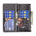 Miniatyrbillede 4 af 5: BF03 Telefon Cover til Samsung Galaxy A15 4G Etui Wallet Lynlås Læder Shell Multicolor Style H