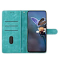 Miniatyrbild 3 av 5: Fodral för Samsung Galaxy A26 5G Läder Präglat Blommigt Telefonskydd Plånbok med Handledsrem Multicolor Style D