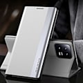 Miniatyrbillede 2 af 5: PU Læder Telefon Stand Case til Xiaomi 13 Pro 5G, Elektropletteret Anti-ridse Smartphone Cover Multicolor Style C