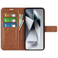 Miniatyrbillede 2 af 5: Til Samsung Galaxy S25 Ultra Stand Case Anti-Scratch Kalvetekstur Læder Telefon Cover Multicolor Style F